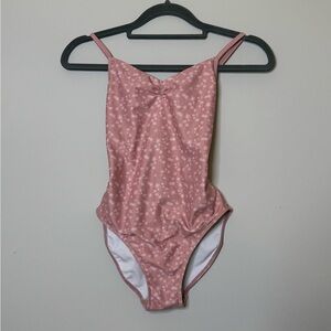 Adorable Pink Floral Kids Dance Costume
